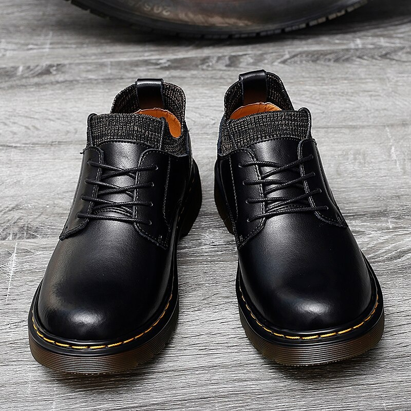 Fashion Men's Business Leather Shoes / Italian Designer Sock Shoes - HARD'N'HEAVY