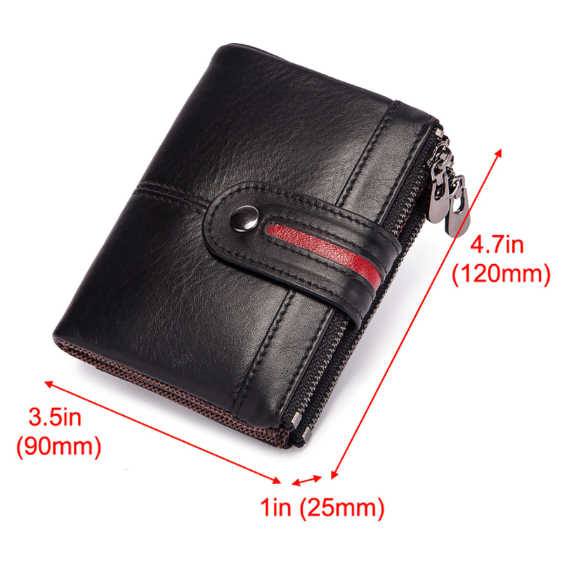 Fashion Men's Genuine Leather Multifunction Wallet / Cool Design Card and Coin Wallets - HARD'N'HEAVY