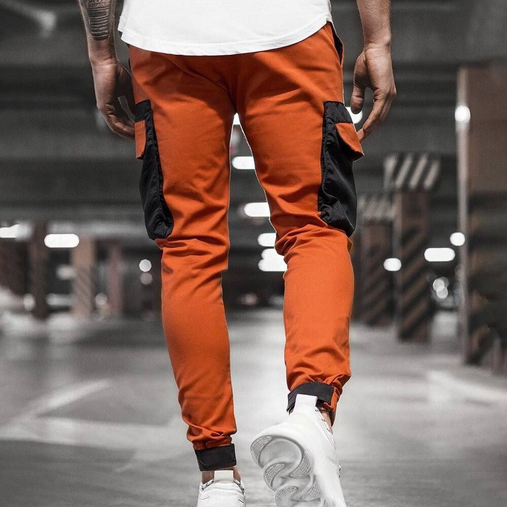 Fashion Men's Streetwear Joggers Pants with Patch Pockets / Alternative Clothing - HARD'N'HEAVY