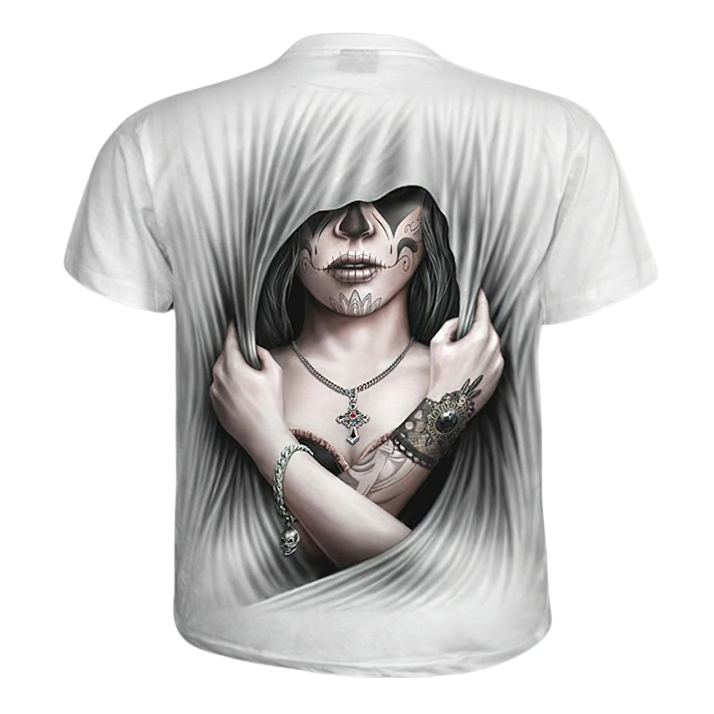Fashion O-Neck 3D Print T-shirt in Gothic Style / Cool Short Sleeve T-shirts for Men and Women - HARD'N'HEAVY