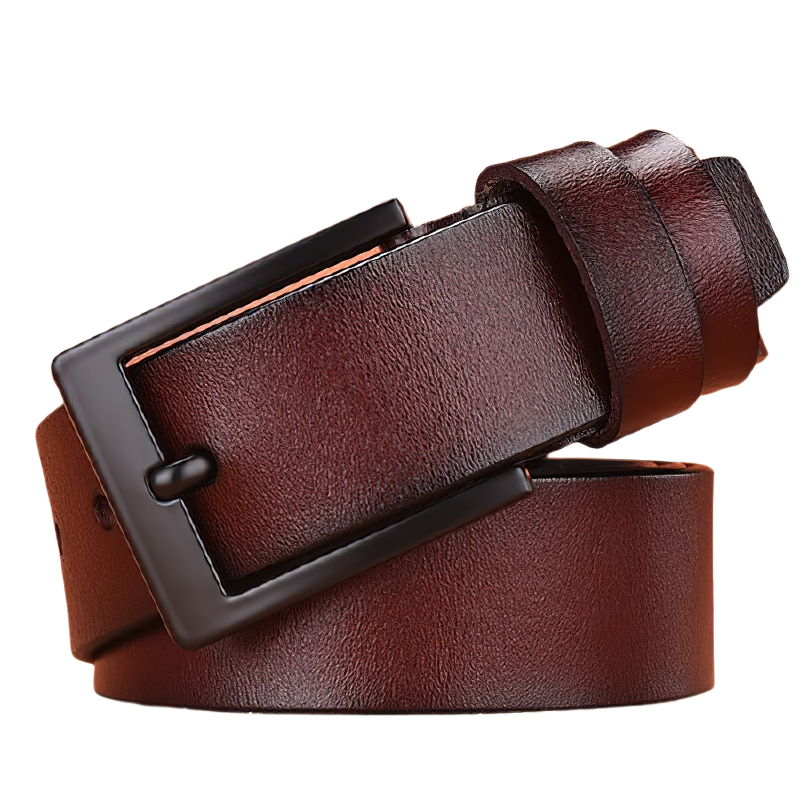 Fashion PU leather luxury strap belt with black buckle / Leather belts for Women and Men - HARD'N'HEAVY