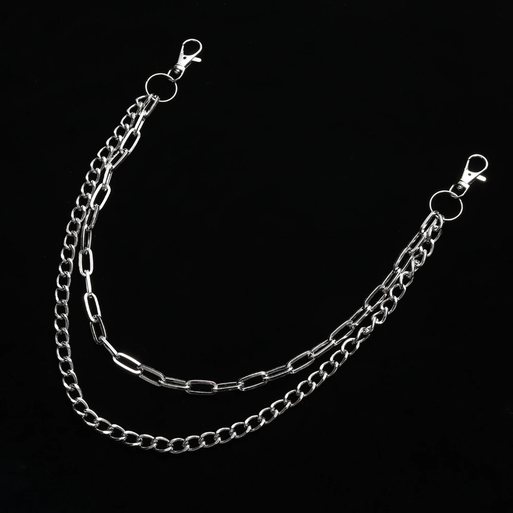 Fashion Punk Chains for Pants / Double Layer Chains Hook on Jeans - HARD'N'HEAVY