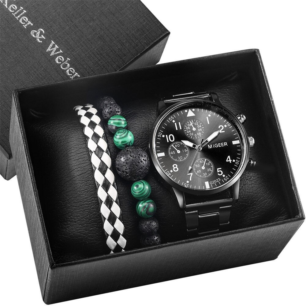 Fashion Quartz Watch with Bracelet Sets / Men's antiques Wristwatch #2 - HARD'N'HEAVY
