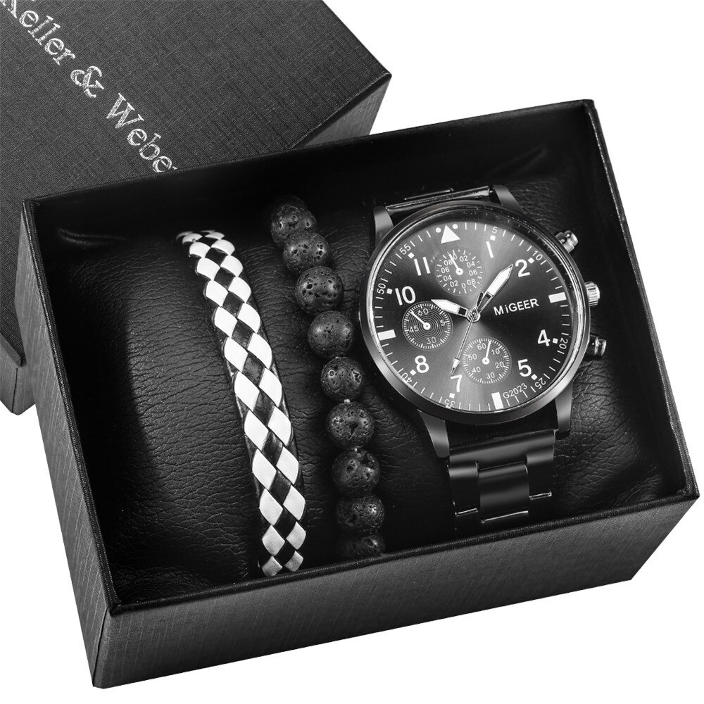 Fashion Quartz Watch with Bracelet Sets / Men's antiques Wristwatch #2 - HARD'N'HEAVY