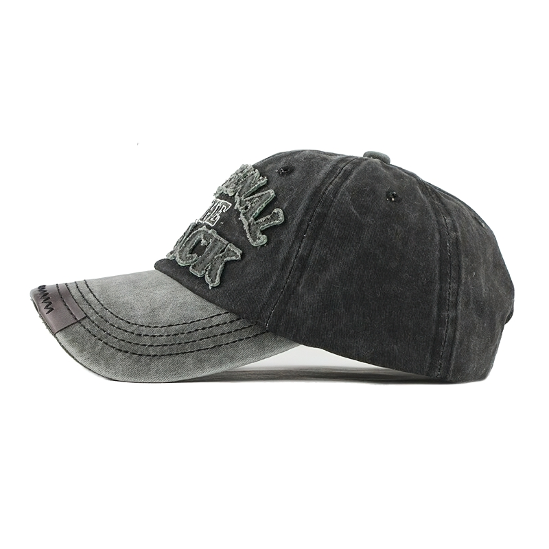 Fashion Retro Washed Baseball Fitted Cap / Casual Rock Style Unisex Snapback Hat - HARD'N'HEAVY