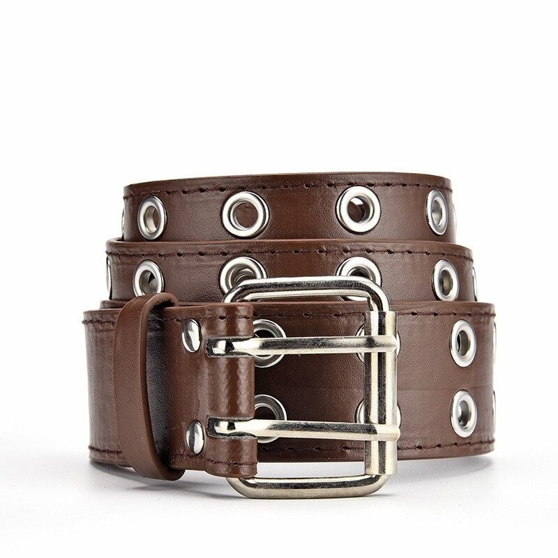 Fashion Rivet Luxury Designer Punk Grommet Belts / PU Leather Waist Belt