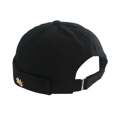 Gorra Sólida Sin Borde de Moda con Remache de Hoja / Casquillo de Algodón Ajustable / Moda Alternativa