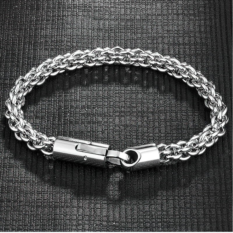 Fashion Stainless Steel Men's Bracelet / Punk Style Male Accessories - HARD'N'HEAVY