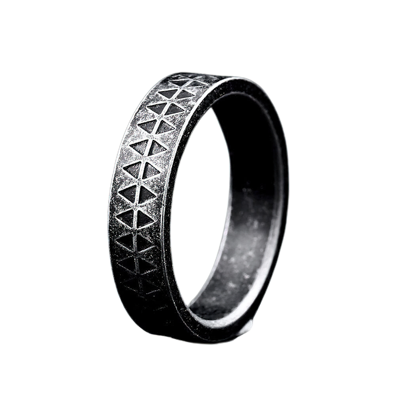 Fashion Stainless Steel Ring For Men And Women / Stylish Jewelry With Pattern - HARD'N'HEAVY