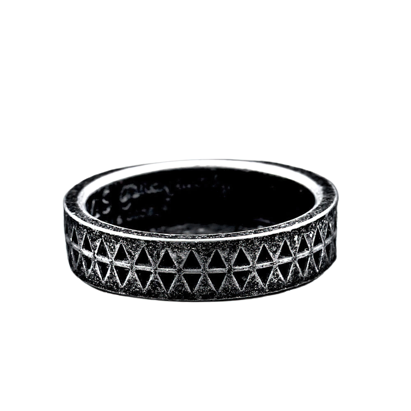 Fashion Stainless Steel Ring For Men And Women / Stylish Jewelry With Pattern - HARD'N'HEAVY