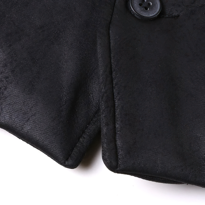 Fashion Suede Single Breasted Vest / Men's Steampunk Slim Waistcoat With Buckle Back - HARD'N'HEAVY
