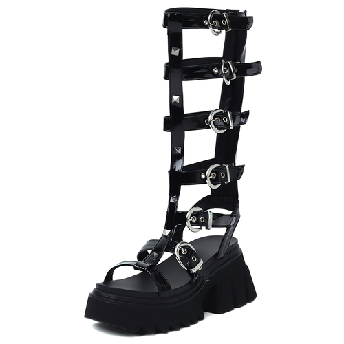 Fashion Summer High Platform Sandals / Women's Peep Toe Chain Rome Style Shoes