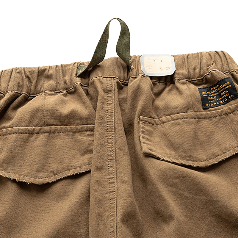 Fashion Trends Elastic Waist Cargo Pants / Casual Big Pockets Male Clothing