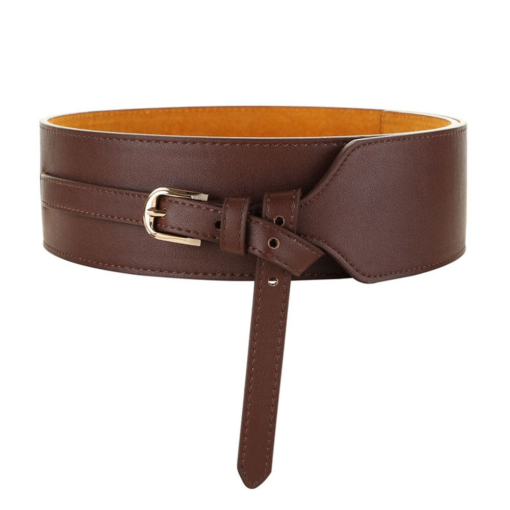 Fashion Wide Belt for Women Casual PU Leather Belts
