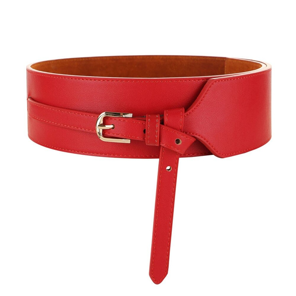 knee length dresses for ladies Fashion Wide Belt for Women / Casual PU Leather Belts for Dresses Corsets