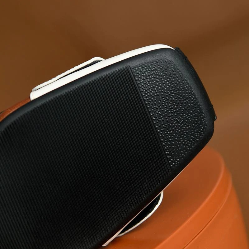 Close-up of the sole of women's genuine leather ankle boots with textured grip for comfort and style.