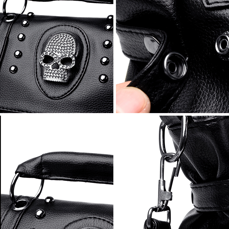 Fashion Women's Large Capacity Handbag / Cool Pu Leather Gothic Shoulder Bag - HARD'N'HEAVY