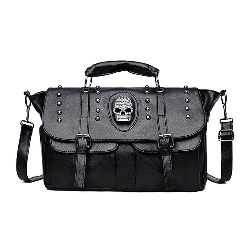 Fashion Women's Large Capacity Handbag / Cool Pu Leather Gothic Shoulder Bag - HARD'N'HEAVY