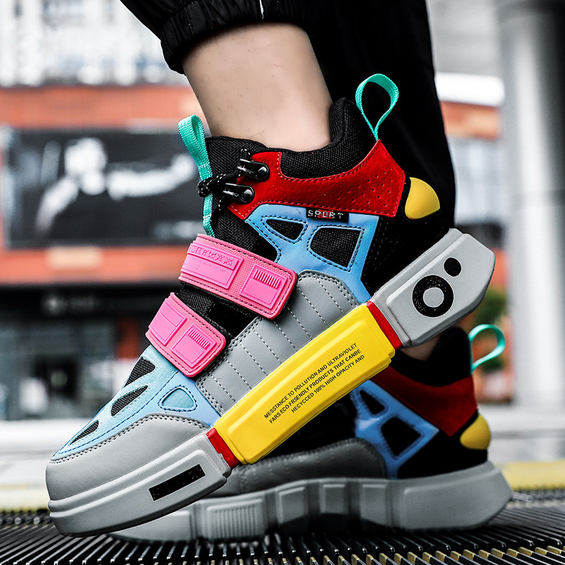 Fashion Women's Running Platform Sneakers / Cross Tied Flat Round Toe Shoes - HARD'N'HEAVY