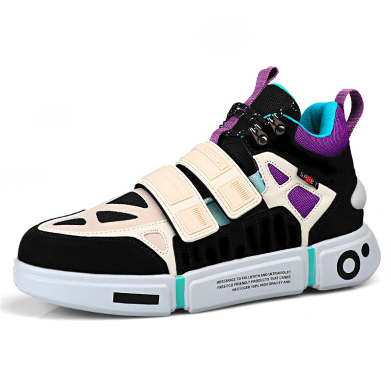 Colorful women's running platform sneakers with cross ties and round toe, ideal for trendy outfits and active lifestyles.