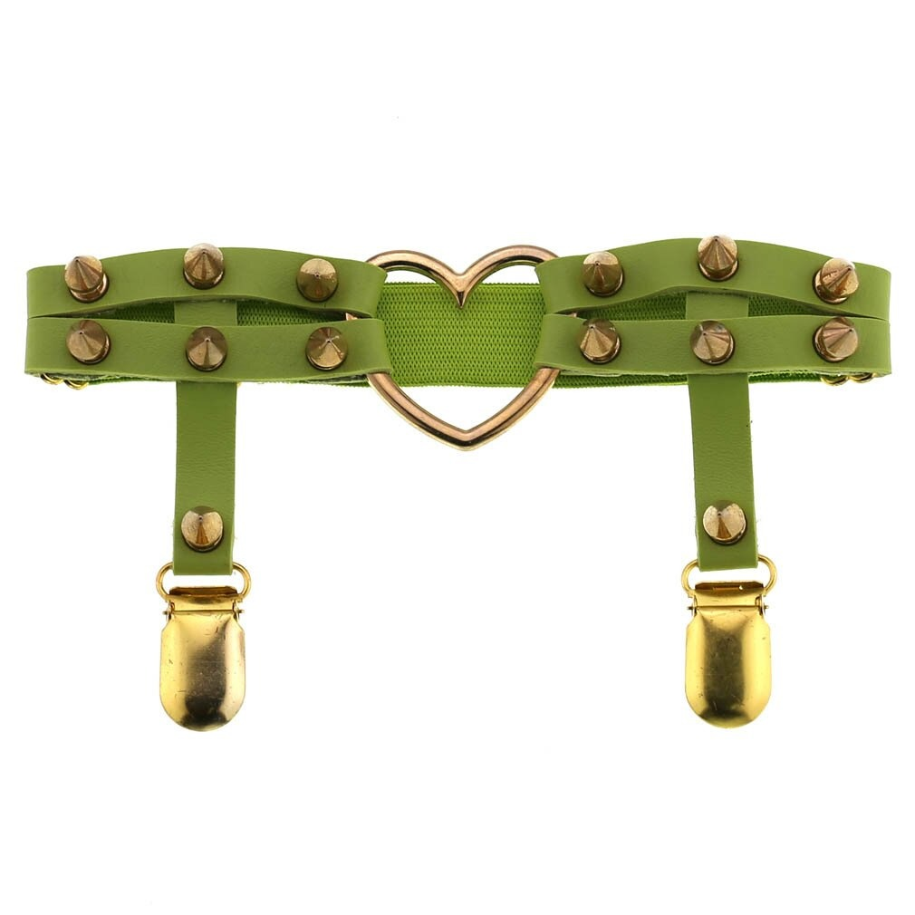 Female Cool PU Leather Leg Garter Belts Punk Gothic