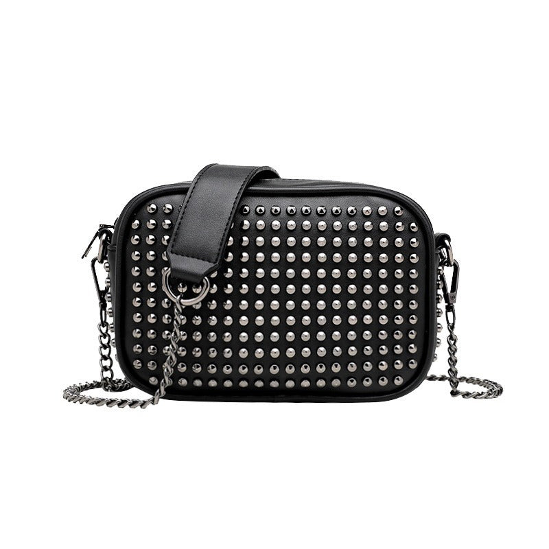Female Small Messenger Vintage Bags / Rivet Shoulder Bag