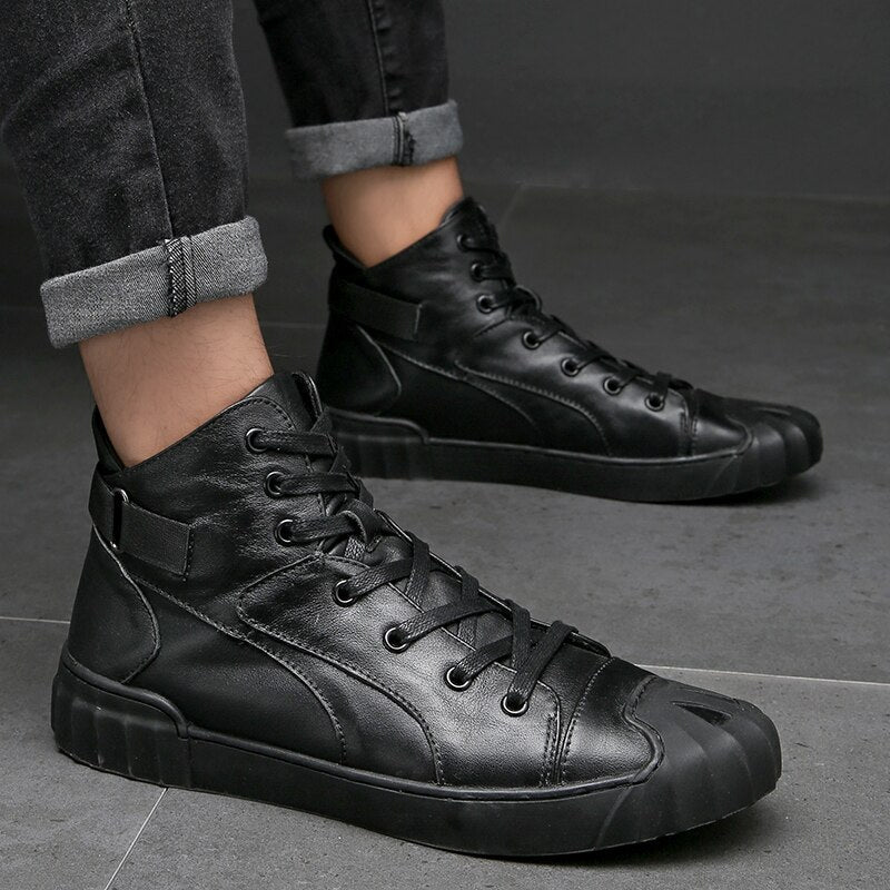 Genuine Leather / Alternative Fashion Aesthetic Shoes / Sneakers Men - HARD'N'HEAVY