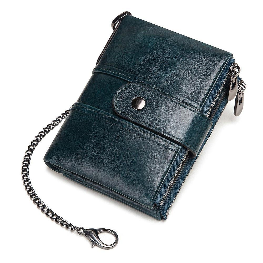 Genuine Leather Rfid Unisex Wallet / Short Mini Cash And Card Portomonee - HARD'N'HEAVY
