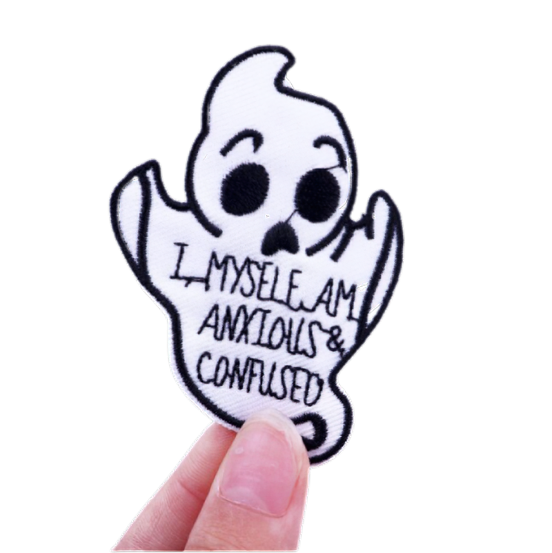 Ghost With An Inscription Style Patches For Clothing / Stylish Thermal Badges - HARD'N'HEAVY
