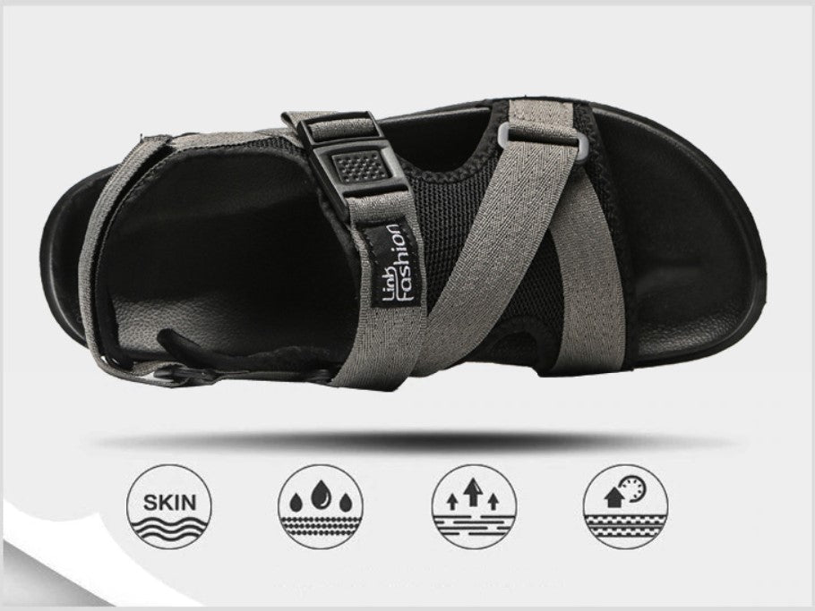 Gladiators Men Sandals / Breathable Summer Roman Shoes / Comfortable Light Slingbacks - HARD'N'HEAVY