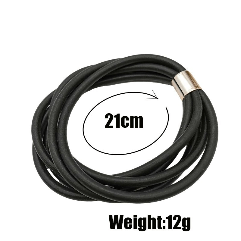 Gothic black rubber bangles for women, stylish vintage accessory, 21cm length, lightweight at 12g.