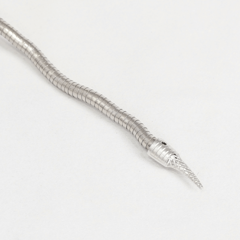 Gothic curved snake necklace made of zinc alloy, showcasing intricate design and adjustable features for stylish versatility.