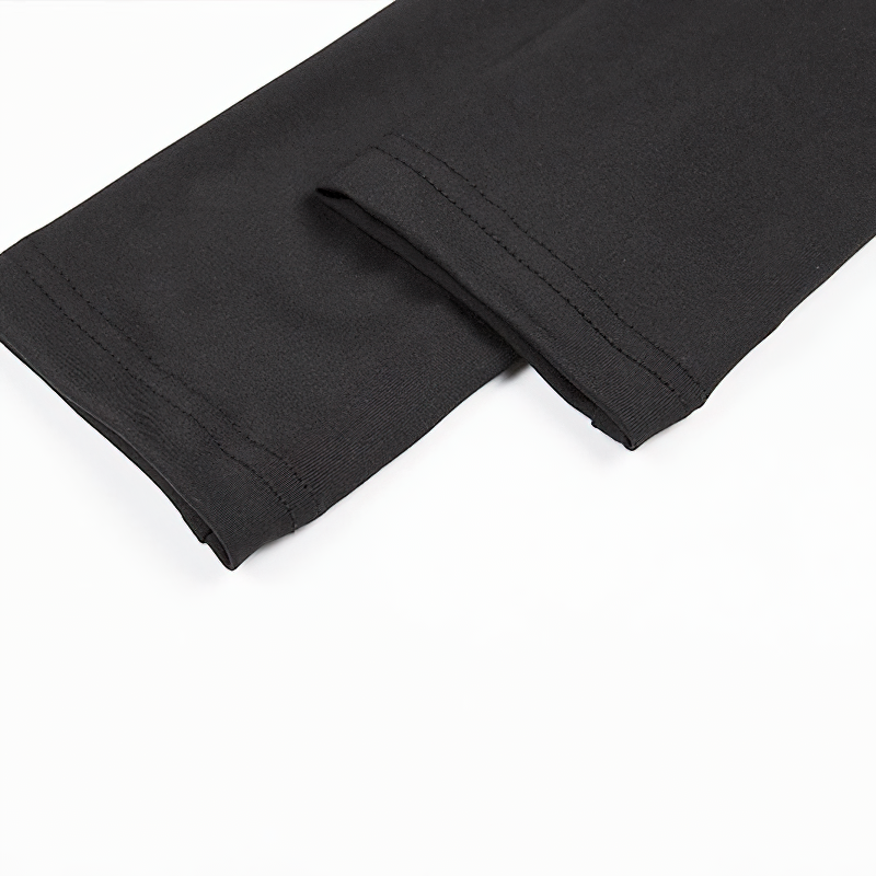 Gothic Ladies Long Sleeve Bodycon Top / Sexy Black Crop Top for You - HARD'N'HEAVY