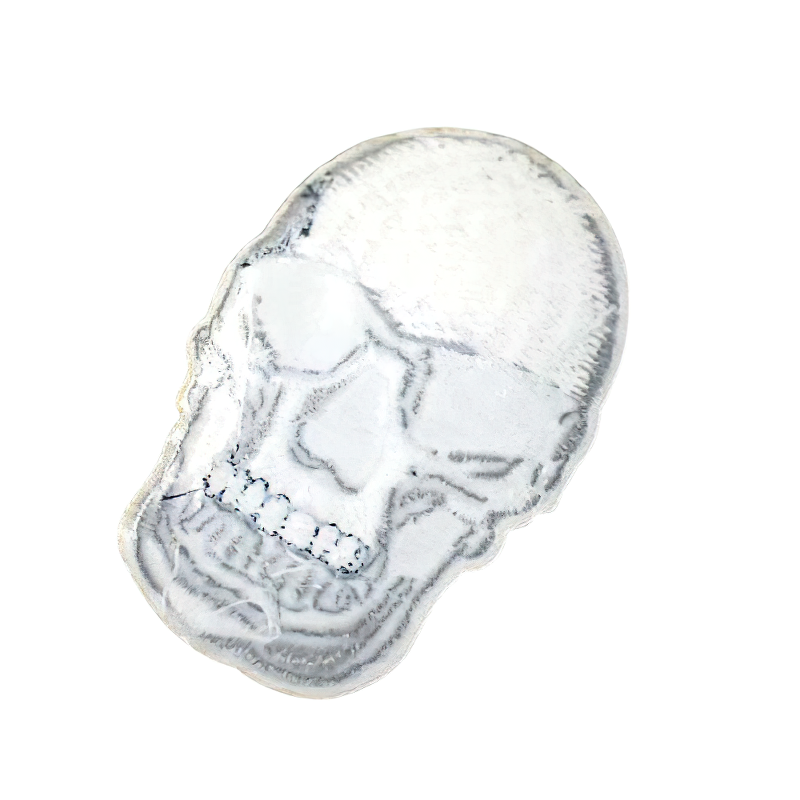 Gothic skull patch for jackets, unisex rock style accessory, perfect for enhancing any clothing.