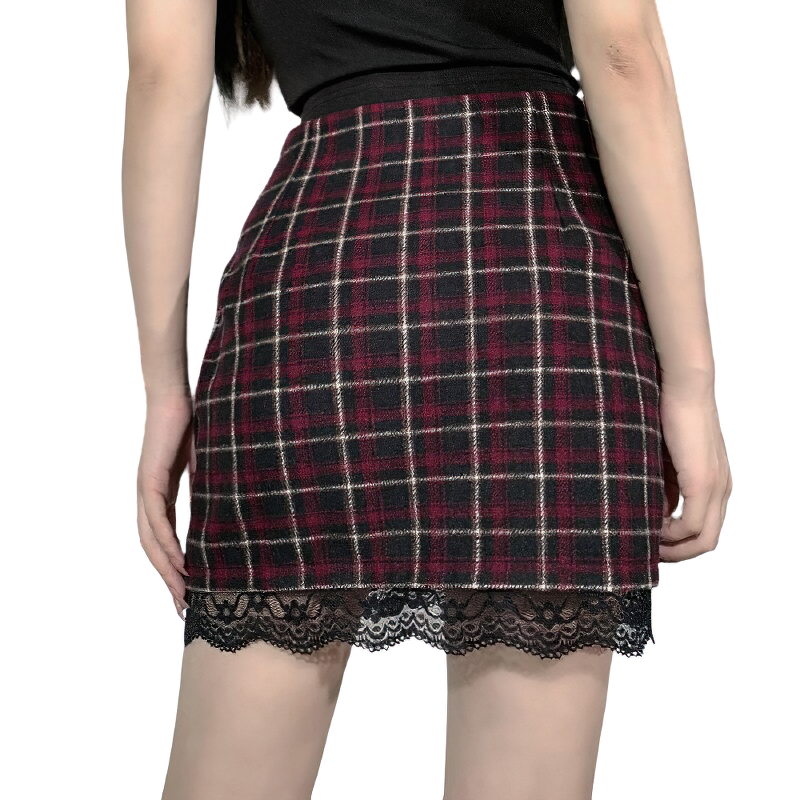 Women's Black Mini Skirt Pleated Skirt High Waisted Sexy Vintage