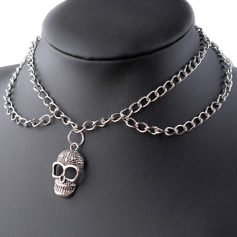 Gothic Witchcraft Pentagram Necklaces & Pendants / Double Chain Necklace For Women - HARD'N'HEAVY
