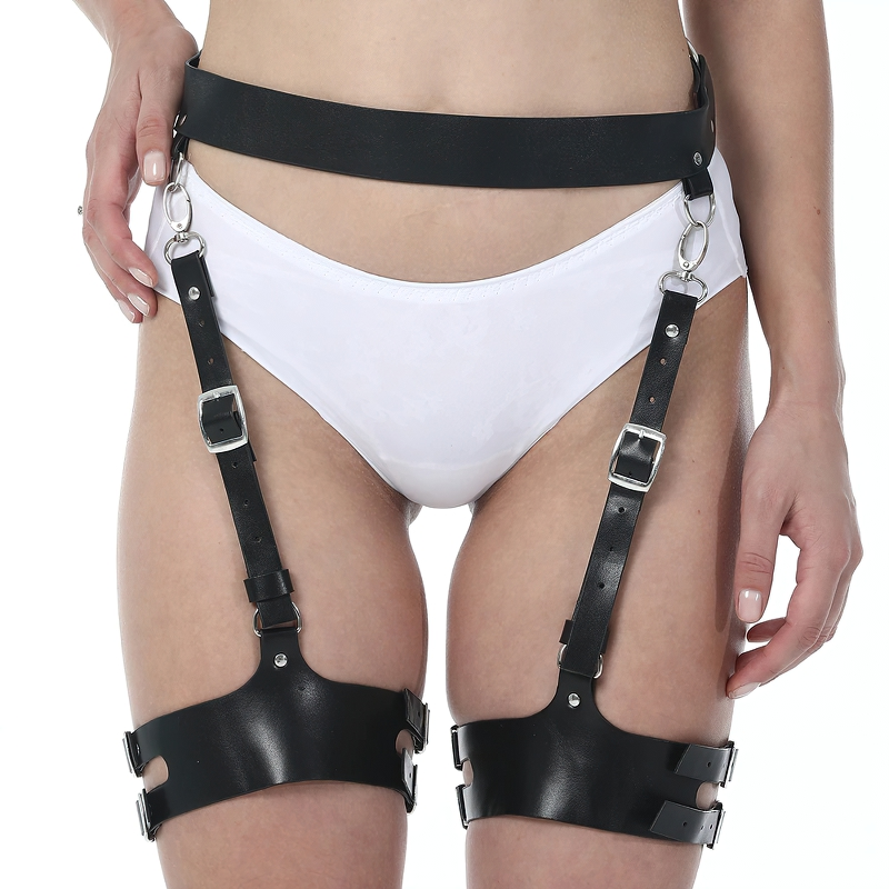 Harness Belts For Women Thigh Lingerie / Stylish Synthetic Leather Accessories - HARD'N'HEAVY