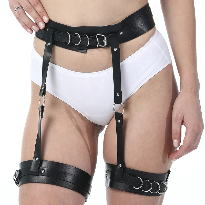 Harness Belts For Women Thigh Lingerie / Stylish Synthetic Leather Accessories - HARD'N'HEAVY