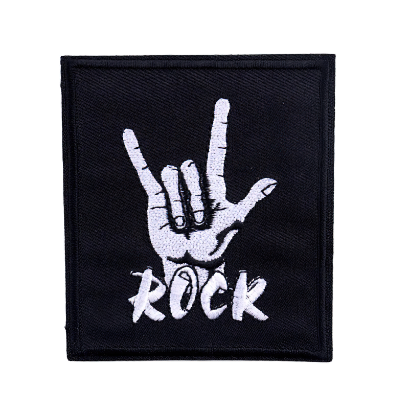 Heavy Metal Symbol Patch For Clothing / Gothic Embroidery Badge / Stylish Rock Accessories - HARD'N'HEAVY