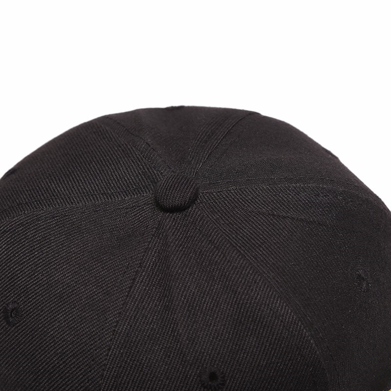 Black wool baseball cap with 3D embroidery - stylish and high-quality design for men and women.