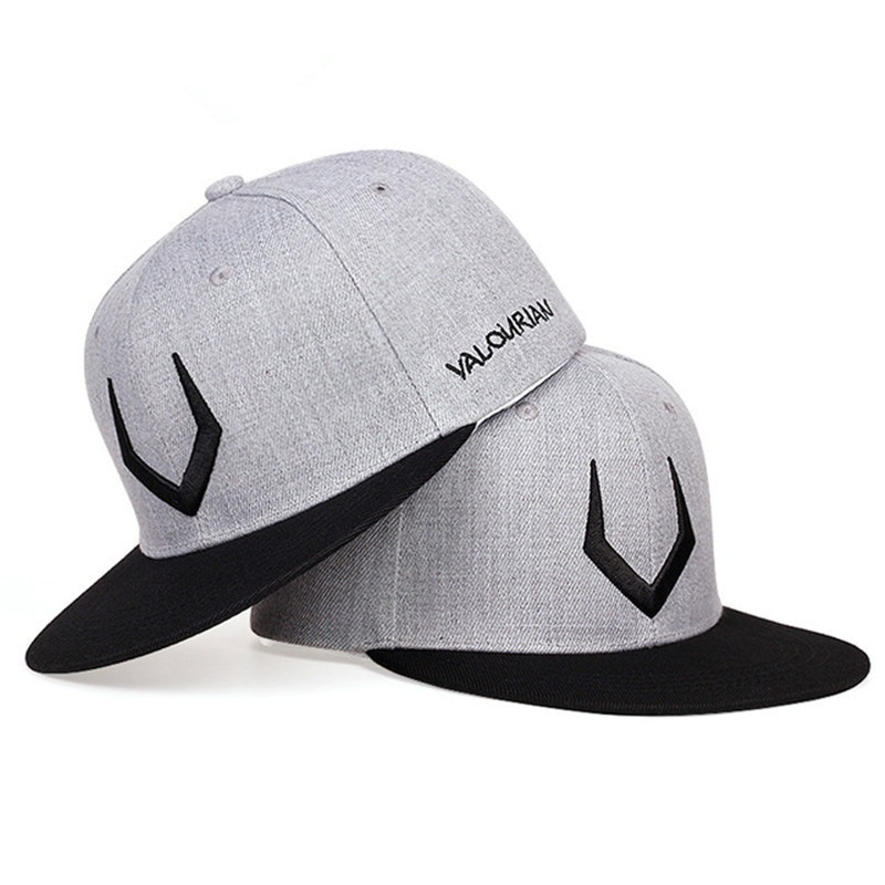 Stylish grey and black wool baseball cap featuring 3D embroidery, perfect for men and women.