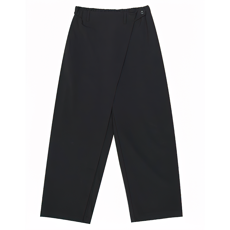 High Waist Elastic Black Long Trousers / Fashion Women's Tide Pants - HARD'N'HEAVY