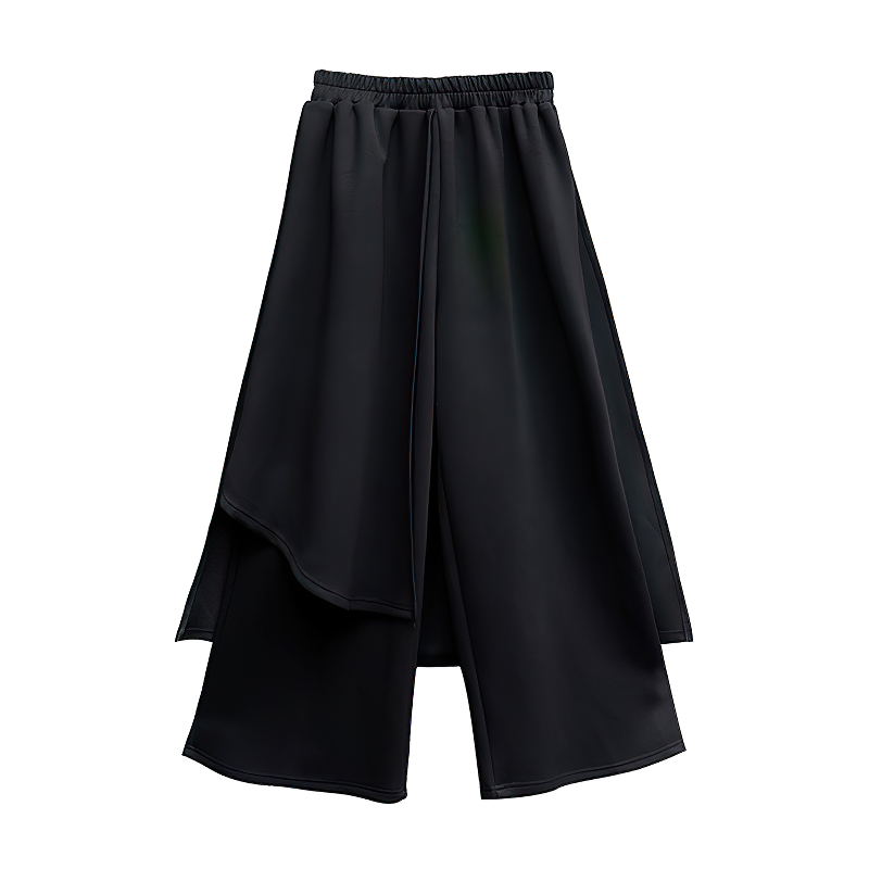 High Waist Elastic Fashion Women's Pants / Female Split Joint Long Trousers - HARD'N'HEAVY