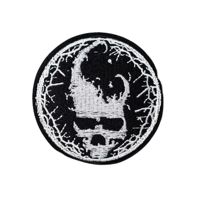 Horned Devil Skull Patch - Unisex Iron-On Accessory for Alternative Style Fashion