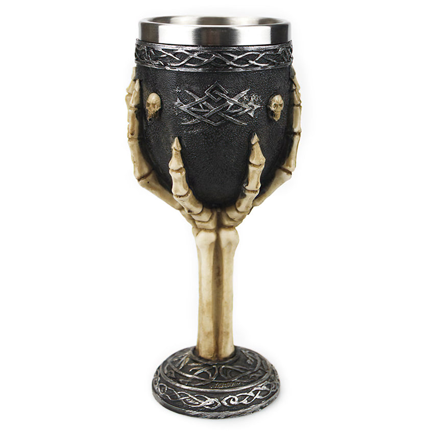 Horrible Sacrifice Wine Glass with Stainless Steel and Resin / Vintage Style Bar Drinkware - HARD'N'HEAVY