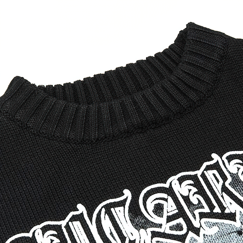 Horror Gothic Men's Sweatshirt / Alternative Male Ancient Culture Streetwear - HARD'N'HEAVY