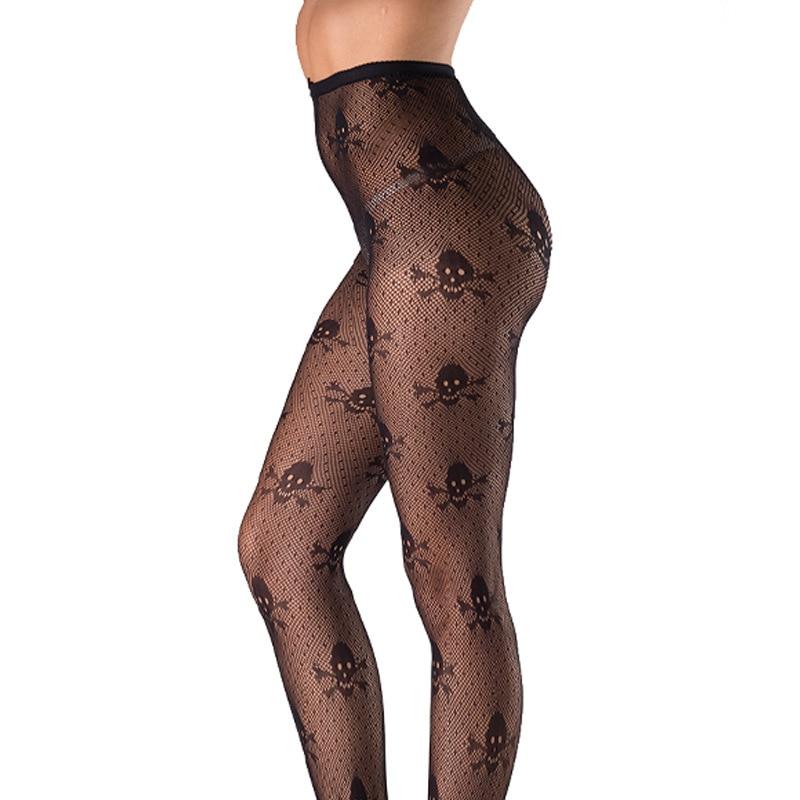 Hot sexy skull stockings, perfect for gothic fashion and Halloween parties, fits body height 155-170cm.