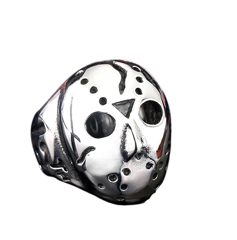 Jason Mask Ring For Men And Women / Unisex Stainless Steel Jewelry / Alternative Fashion - HARD'N'HEAVY