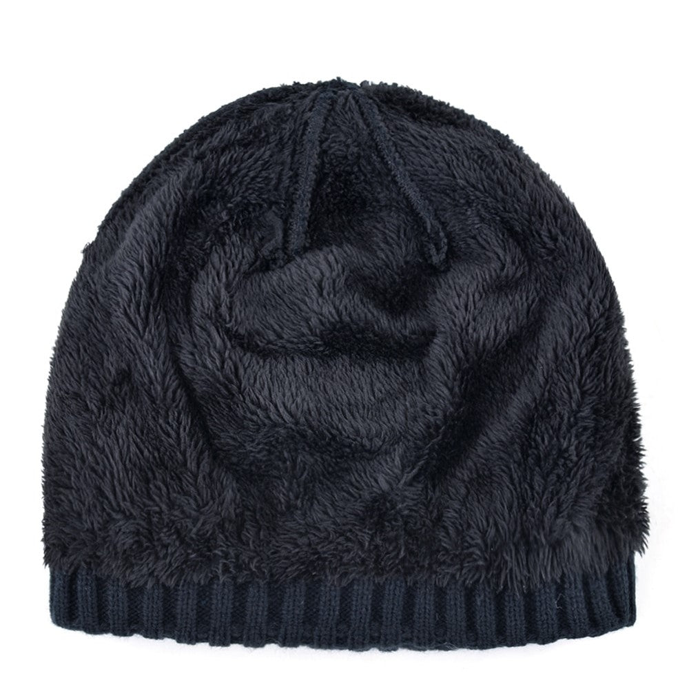 Knitted Wool Beanies / Skull pattern hats for men /  Alternative Fashion Winter Hat - HARD'N'HEAVY