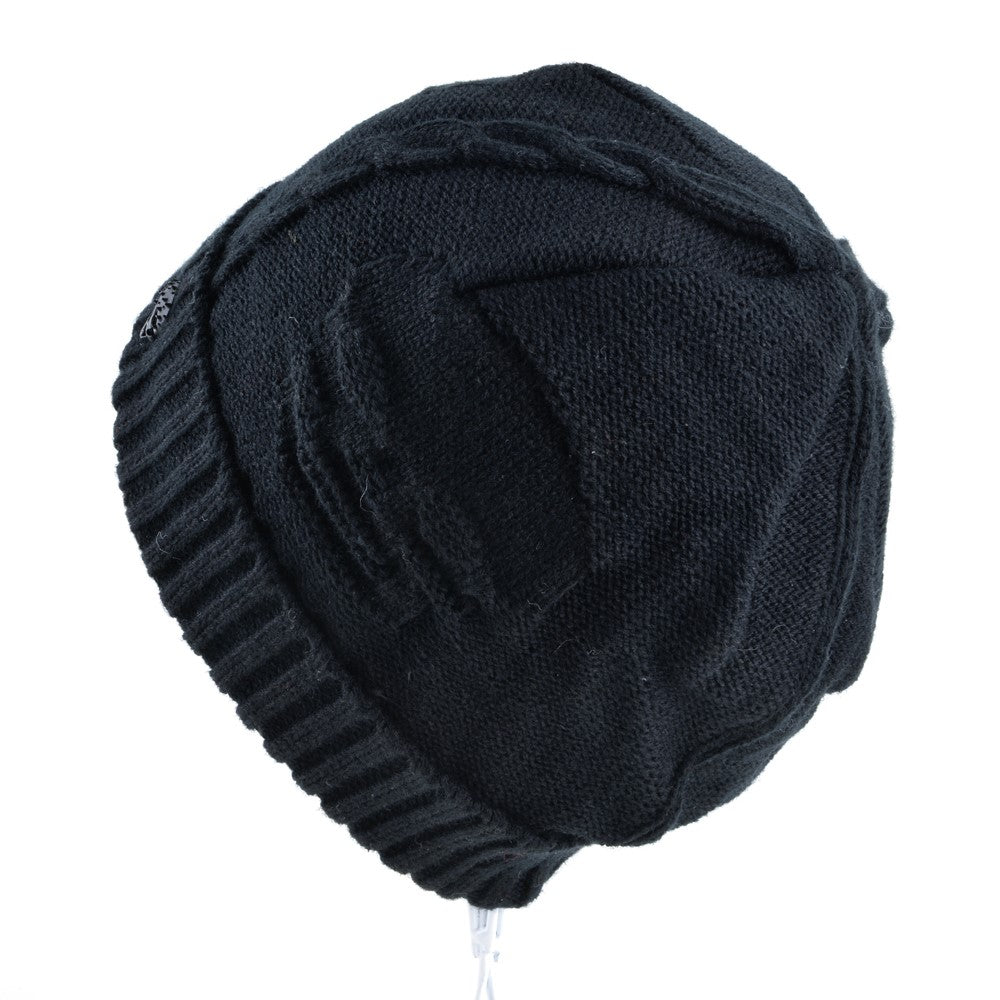 Knitted Wool Beanies / Skull pattern hats for men /  Alternative Fashion Winter Hat - HARD'N'HEAVY